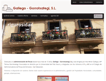 Tablet Screenshot of gallegogorrotxategi.com